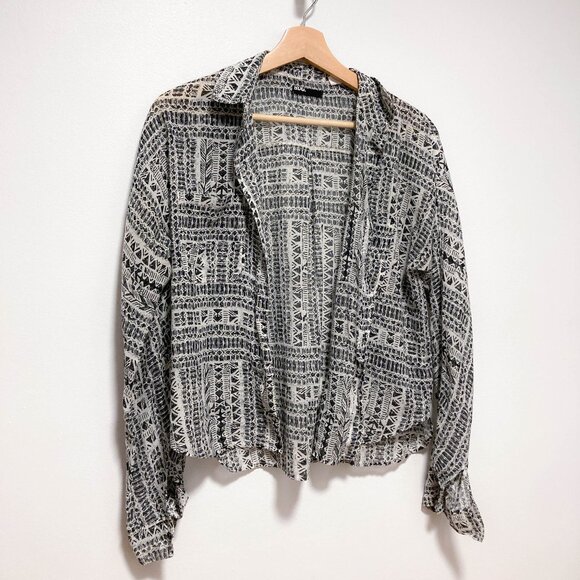 BDG vintage pattern button down cotton shirt - Picture 3 of 14